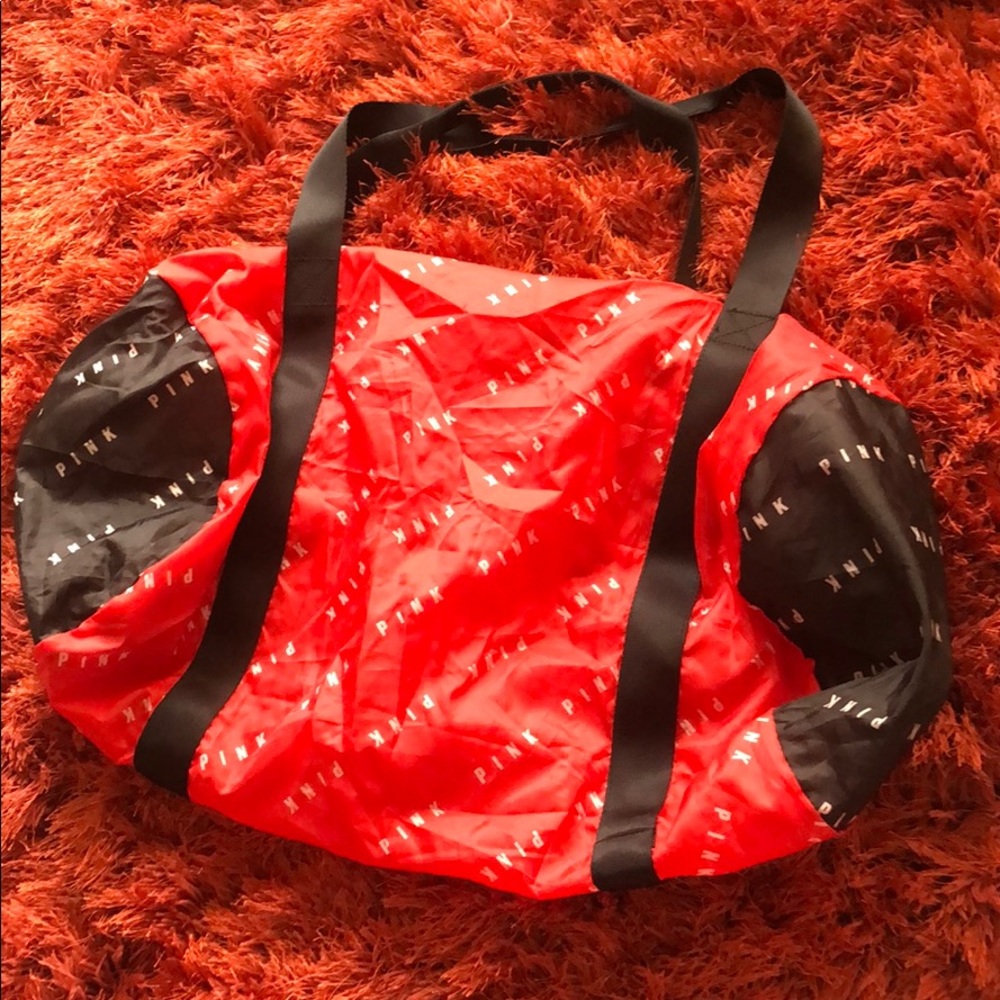 Pink Victoria’s Secret duffle bag